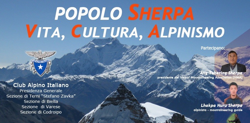 “VITA, CULTURA E ALPINISMO DEL POPOLO SHERPA”: IL PRESIDENTE DEL CLUB ALPINO NEPALESE IN ITALIA PER INCONTRARE GLI APPASSIONATI DI MONTAGNA
