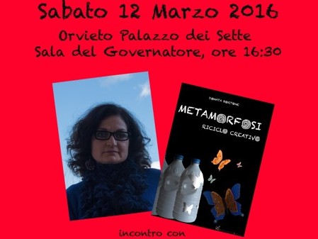 “METAMORFOSI. RICICLO CREATIVO” DONATA BORTONE PRESENTA IL SUO LIBRO