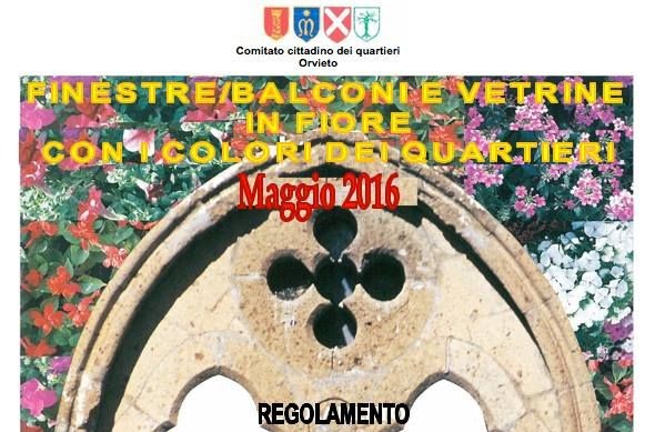 AD ORVIETO IL CONCORSO “FINESTRE, BALCONI, VETRINE IN FIORE”