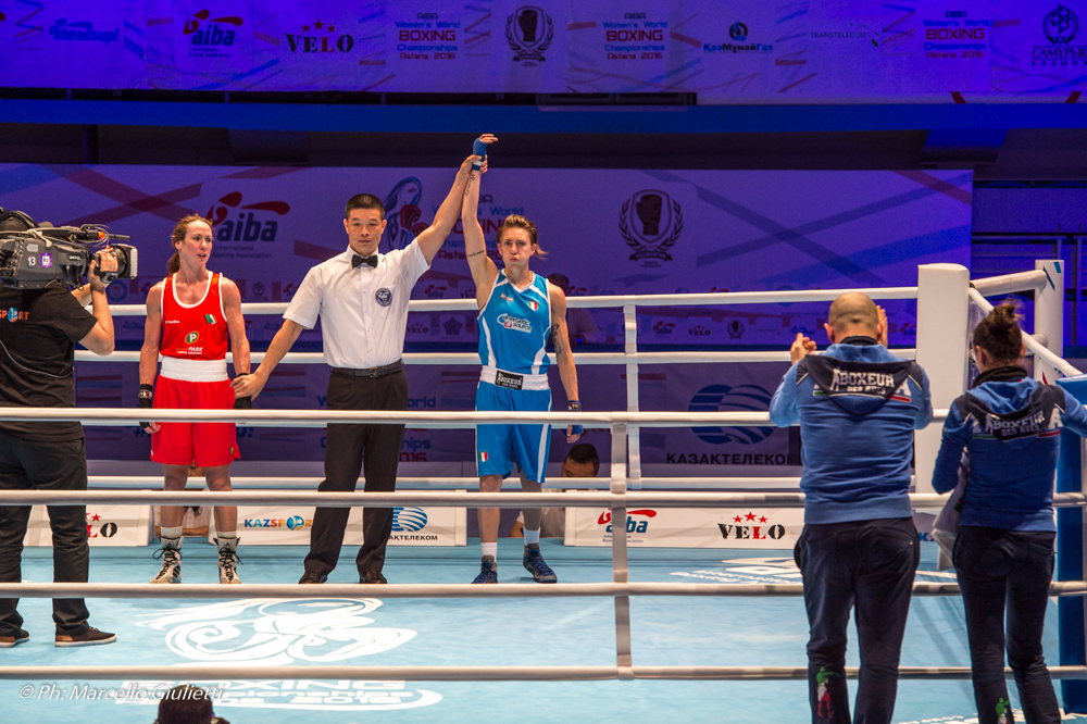 MONDIALI FEMMINILI 2016 – DILETTA CIPOLLONE VINCE MA SI INFORTUNA, DOMANI CALABRESE (48kg) E DAVIDE (51kg) SUL RING