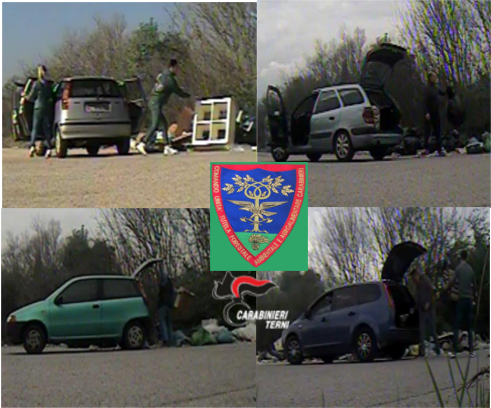 TERNI, DISCARICHE ABUSIVE IN PERIFERIA: 20 PERSONE SANZIONATE DAI CARABINIERI FORESTALI PER  ABBANDONO DI RIFIUTI PER QUASI 15.000 €.