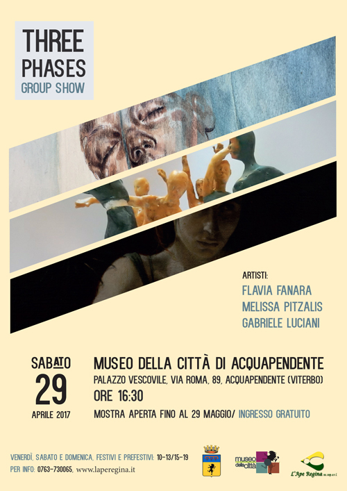 THREE PHASES – GROUP SHOW. MOSTRA D’ARTE CONTEMPORANEA AL MUSEO DELLA CITTA’.