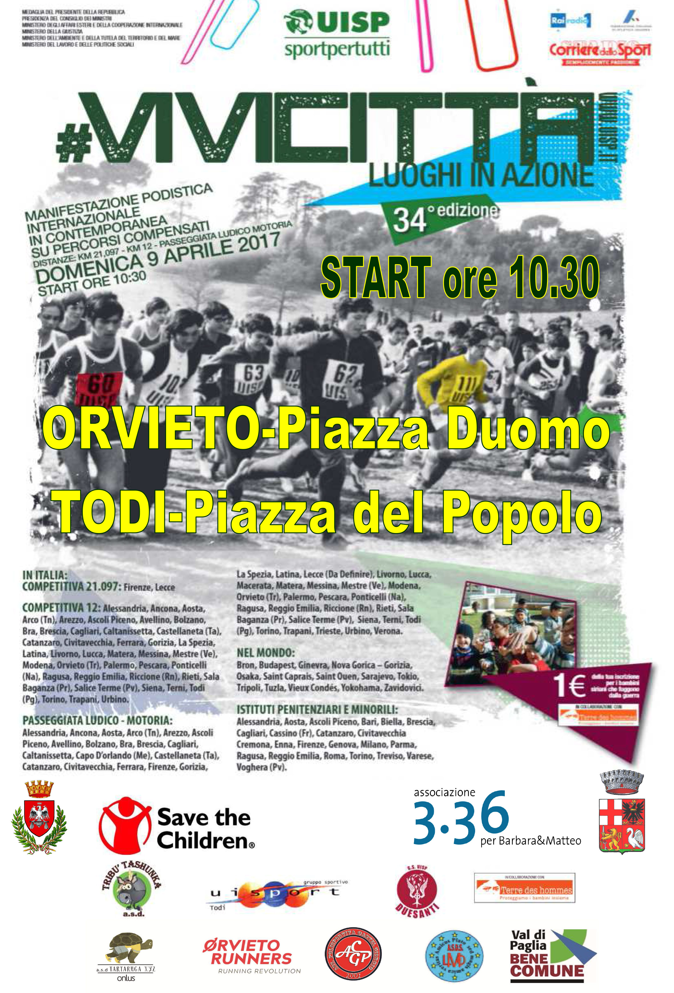 VIVICITTA’: ORVIETO E TODI 9 APRILE 2017 PASSEGGIATA LUDICO MOTORIA