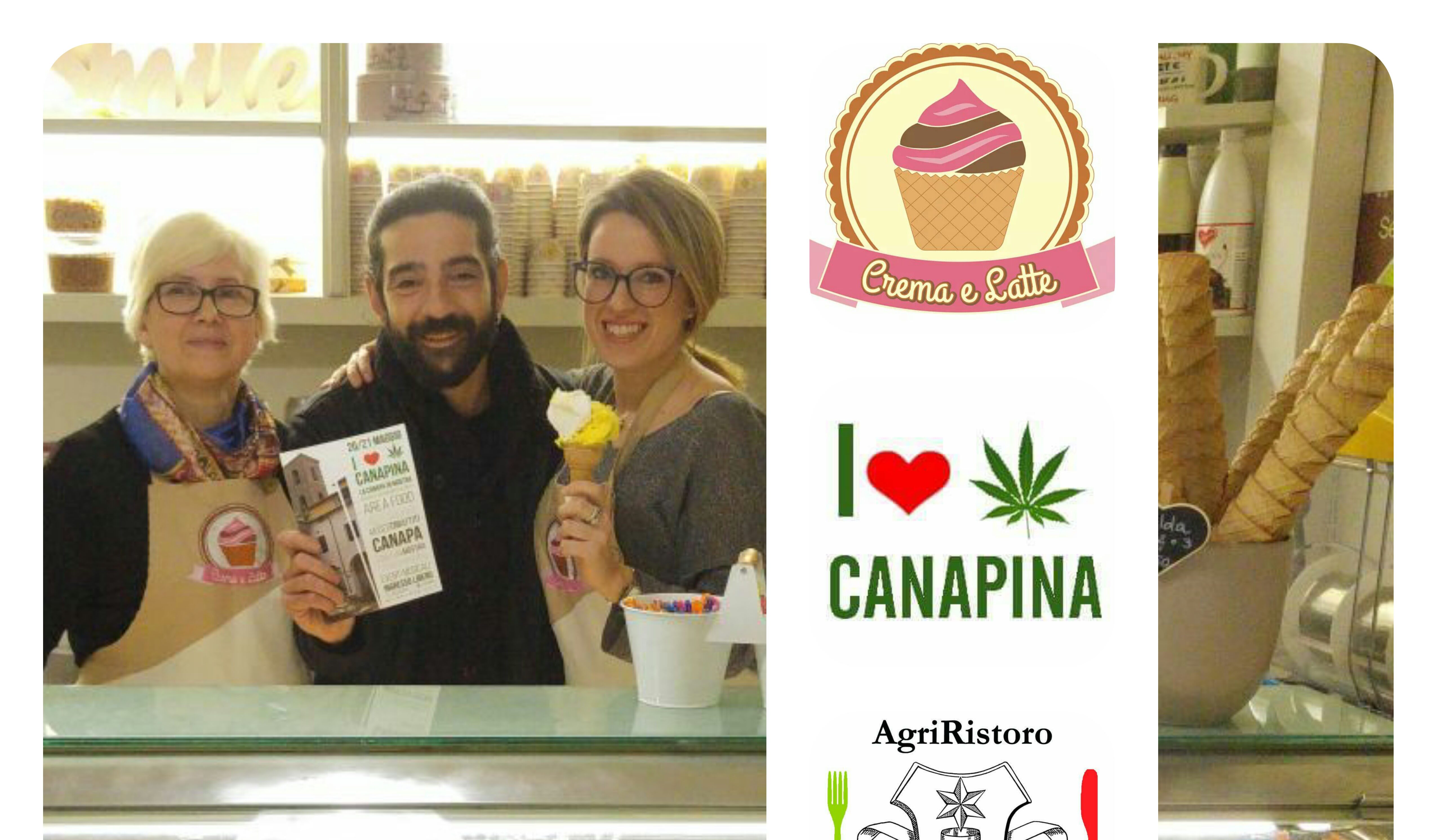 NELLA TUSCIA E’ ARRIVATO IL GELATO ALLA CANAPA.