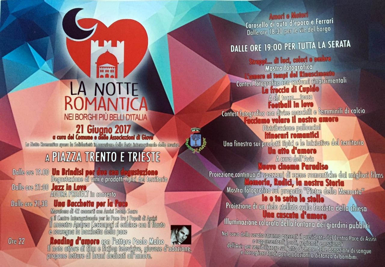 GIOVE, BACIO PIU’ LUNGO DEL MONDO PER NOTTE ROMANTICA BORGHI D’ITALIA.