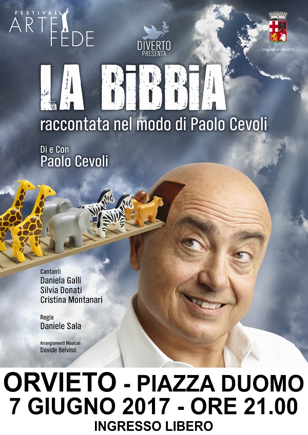 FESTIVAL ARTE E FEDE – 1° APPUNTAMENTO CON “LA BIBBIA RACCONTATA NEL MODO DI PAOLO CEVOLI” DI E CON PAOLO CEVOLI