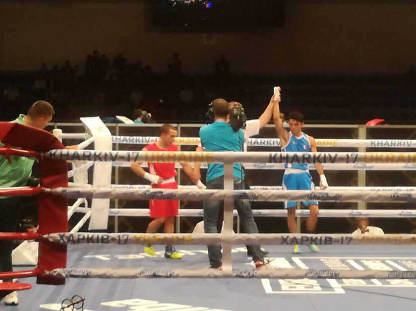 EURO MEN BOXING CHAMPIONSHIPS KHARKIV 2017: VINCE ANCHE CAPPAI CHE PASSA AGLI OTTAVI 52 KG #ITABOXING.