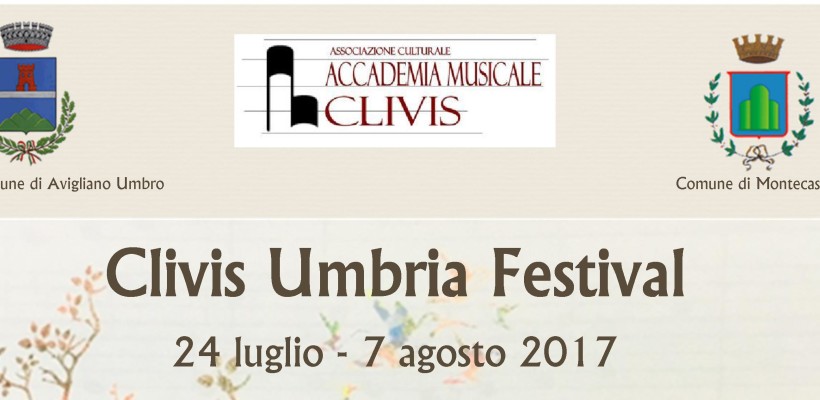 MUSICA AD ACQUASPARTA, MONTECATRILLI ED AVIGLIANO UMBRO PRIMA EDIZIONE DI CLIVIS UMBRIA FESTIVAL