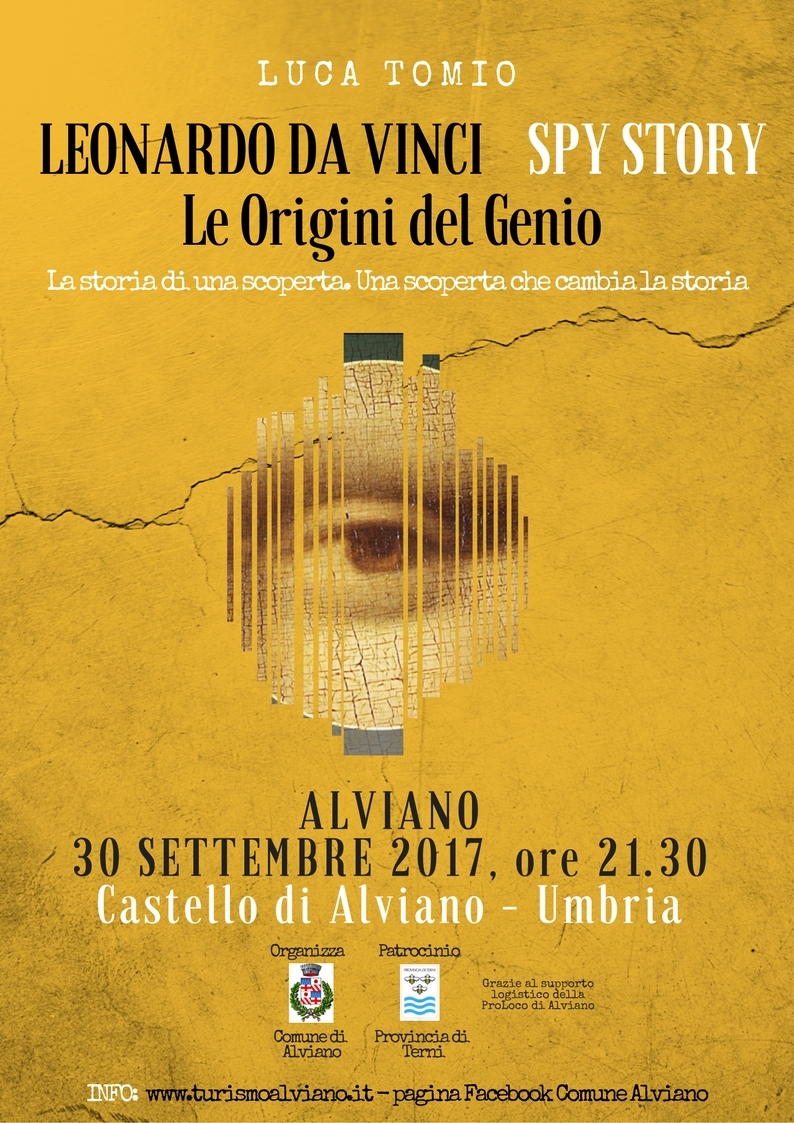 ALVIANO, I VIAGGI UMBRI DEL GIOVANE LEONARDO DA VINCI RACCONTATI DA LUCA TOMIO.