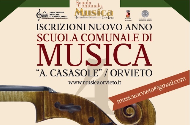 NUOVO ANNO SCOLASTICO PER SCUOLA COMUNALE DI MUSICA DI ORVIETO.