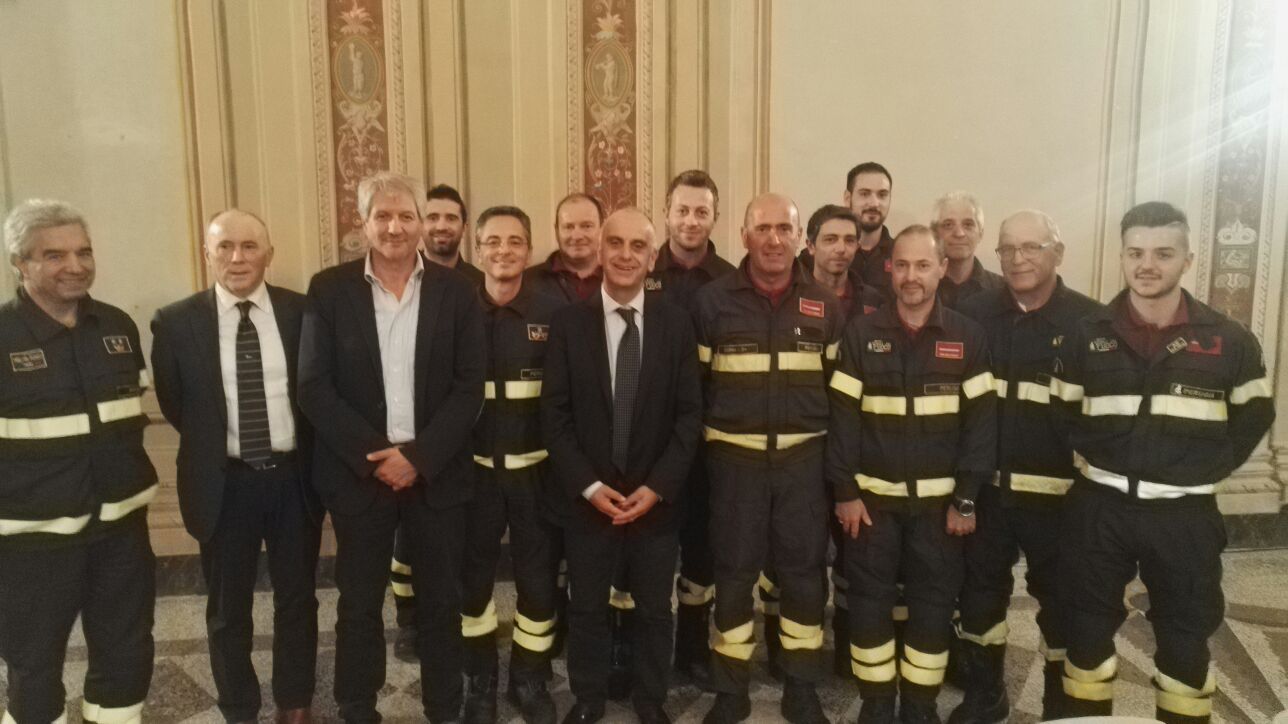 CITTA’ DELLA PIEVE, IL SOTTOSEGRETARIO BOCCI VISITA I VOLONTARI DEL DISTACCAMENTO VIGILI DEL FUOCO.
