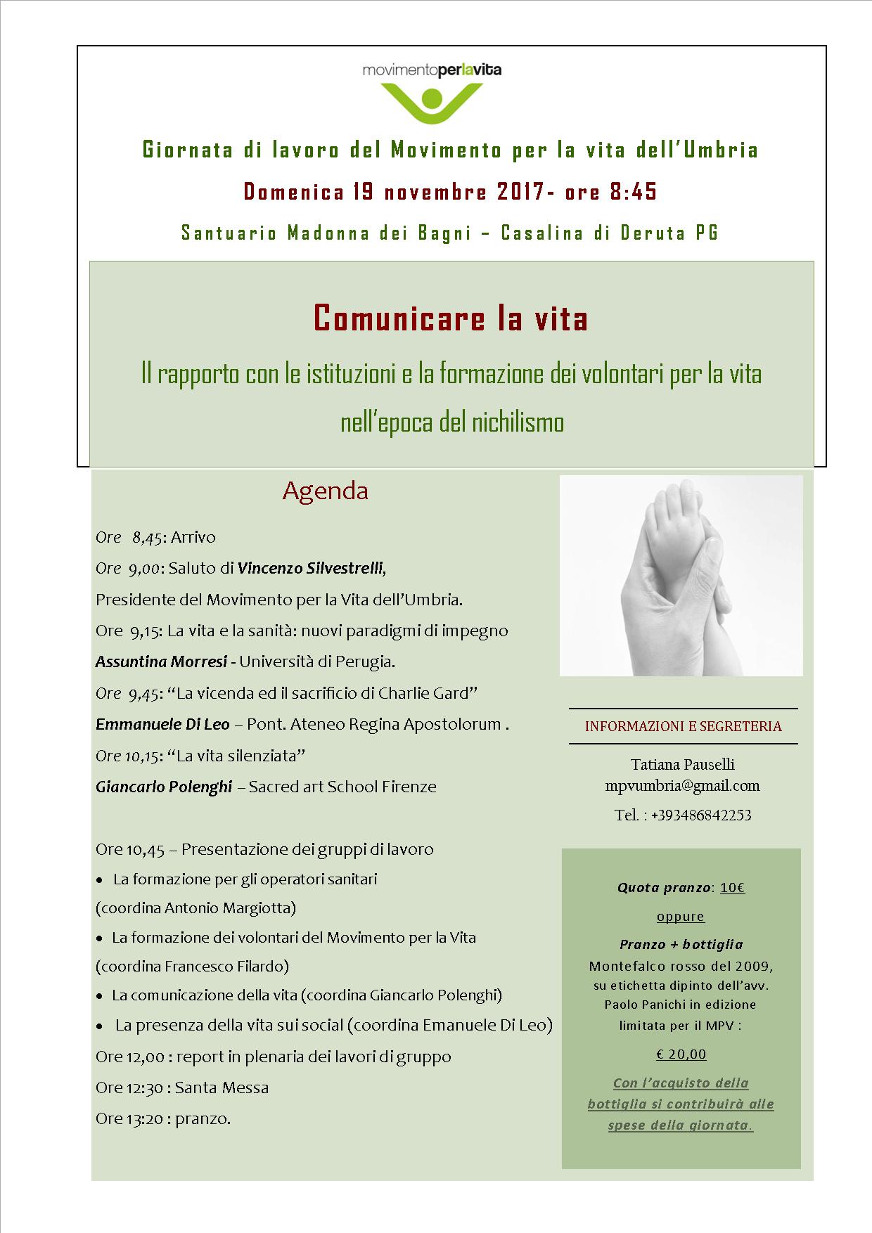 COMUNICARE LA VITA NELL’EPOCA DEL NICHILISMO: IL MOVIMENTO PER LA VITA AL LAVORO SUL TEMA.