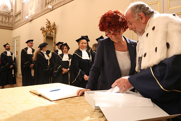 INAUGURATO L’ANNO ACCADEMICO 2017/2018 DELL’UNIVERSITA’ PER STRANIERI DI PERUGIA. PRESENTE IL MINISTRO DELL’ISTRUZIONE, DELL’UNIVERSITA’ E DELLA RICERCA SEN. VALERIA FEDELI.