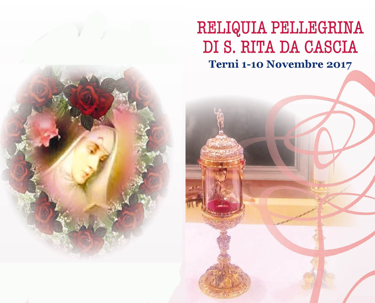 RELIQUIA PELLEGRINA DI SANTA RITA NELLA PARROCCHIA DI SANTA MARIA DEL CARMELO.