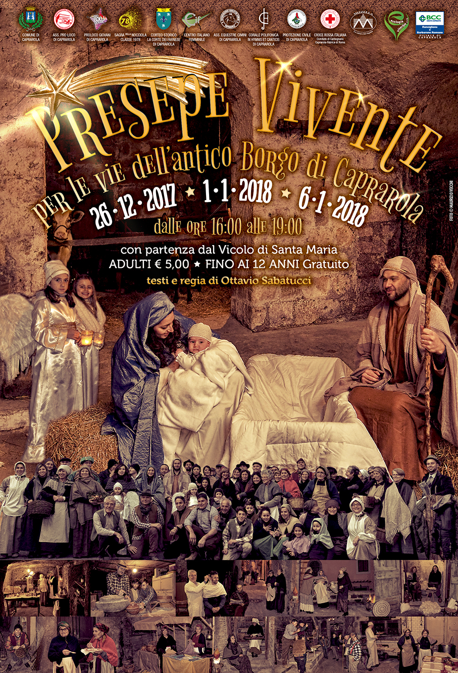 PRESEPE VIVENTE, TRE RAPPRESENTAZIONI A CAPRAROLA.