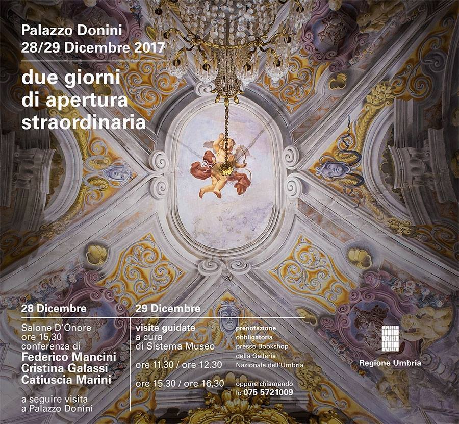 DUE GIORNI DI APERTURA STRAORDINARIA PER PALAZZO DONINI: 28 E 29 DICEMBRE VISITE GUIDATE.