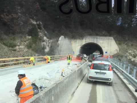 UMBRIA, ANAS: SULLA SS3 “FLAMINIA” AL VIA I LAVORI DI AMMODERNAMENTO NELLA GALLERIA “SPOLETO”