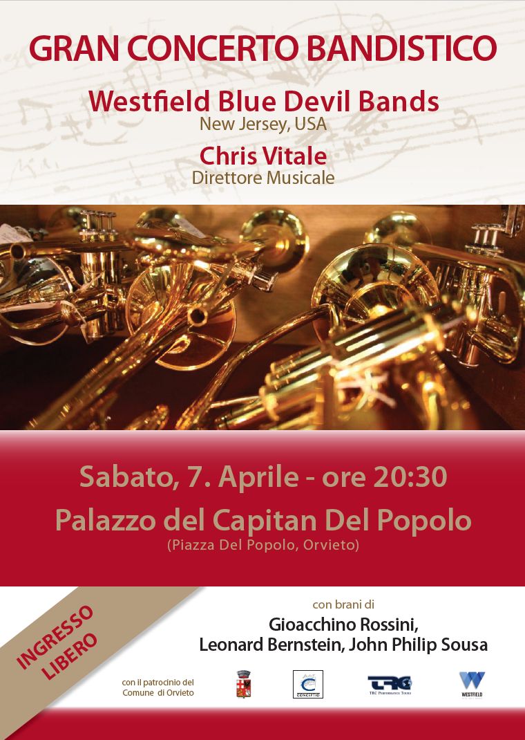 CONCERTO BANDISTICO ORCHESTRA DI “WESTFIELD BLUE DEVIL BANDS”.
