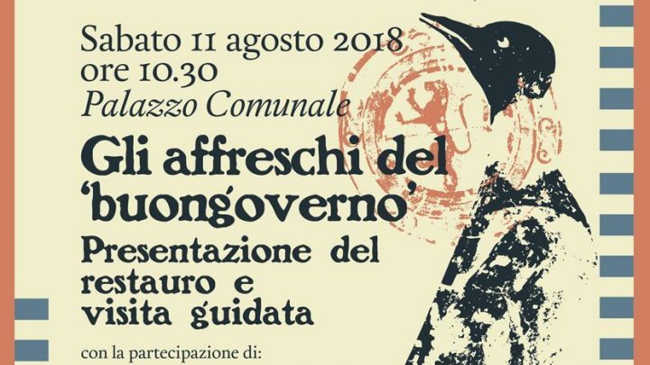PRESENTAZIONE DEL RESTAURO E VISITA GUIDATA AGLI AFFRESCHI DEL “BUON GOVERNO”.