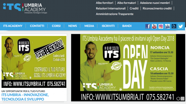 OPEN DAY DEI CORSI DI ITS UMBRIA ACADEMY.