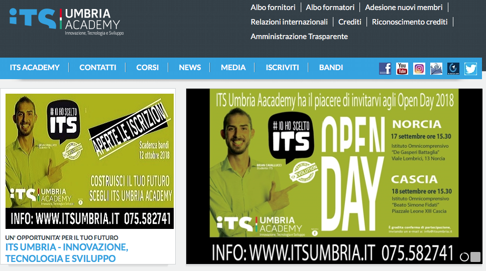 OPEN DAY DEI CORSI DI ITS UMBRIA ACADEMY.