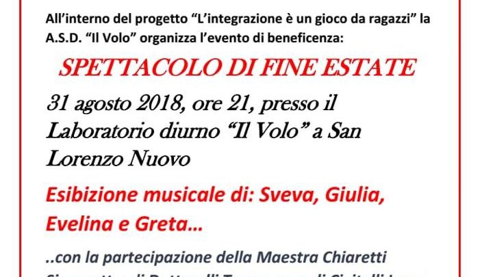 IN “VOLO” CON LO SPETTACOLO DI FINE ESTATE.