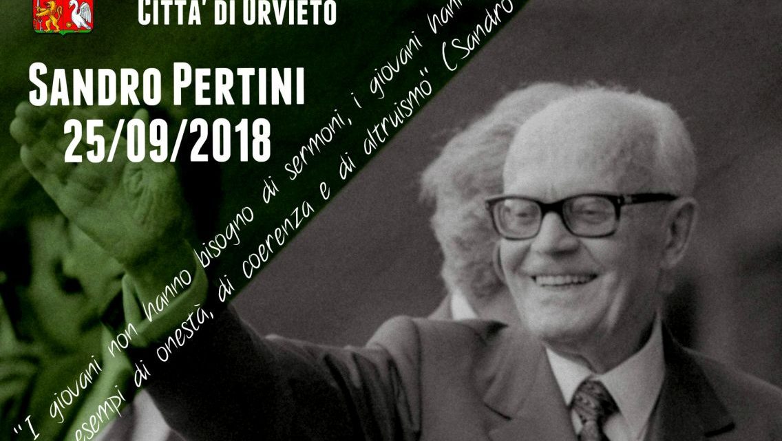 CERIMONIA DI INTITOLAZIONE DEL PONTE SABRO PERTINI, SECONDO PONTE SUL FIUME PAGLIA (STRADA “COMPLANARE”).