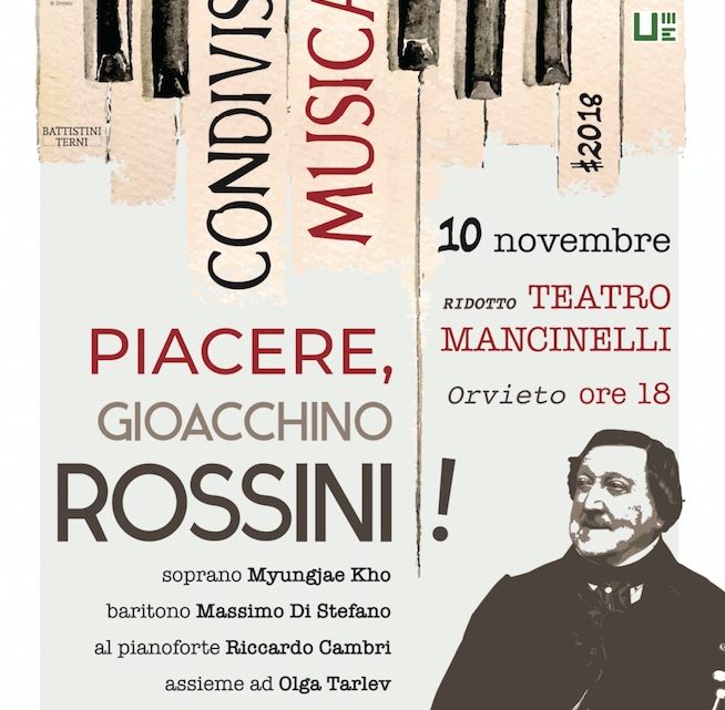 CONDIVISIONI MUSICALI #2018 – IL CONCERTO NARRATIVO “PIACERE, GIOACCHINO ROSSINI”