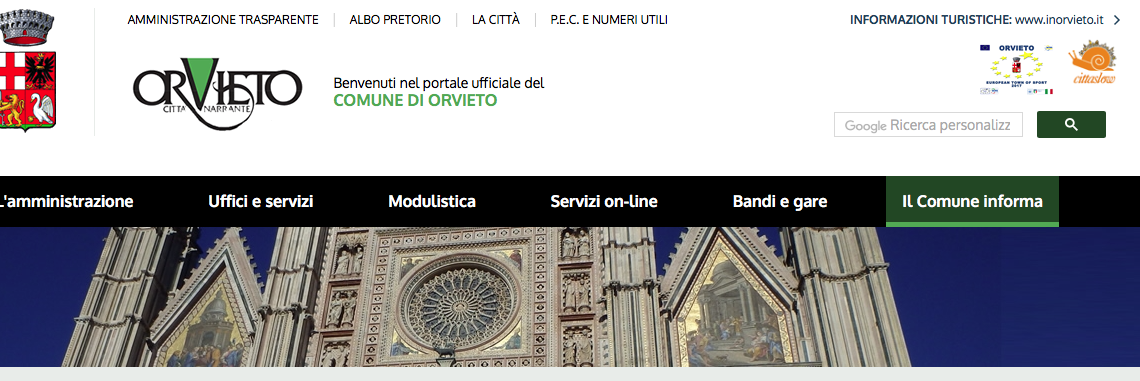 DI PROSSIMA REALIZZAZIONE IL PORTALE WEB DEL TURISMO PER ORVIETO E I COMUNI DELL’ORVIETANO.
