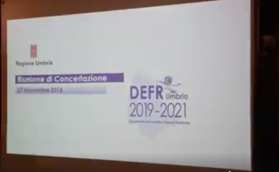 DEFR 2019-2021; DOCUMENTO PRESENTATO OGGI AL TAVOLO DELLA CONCERTAZIONE.