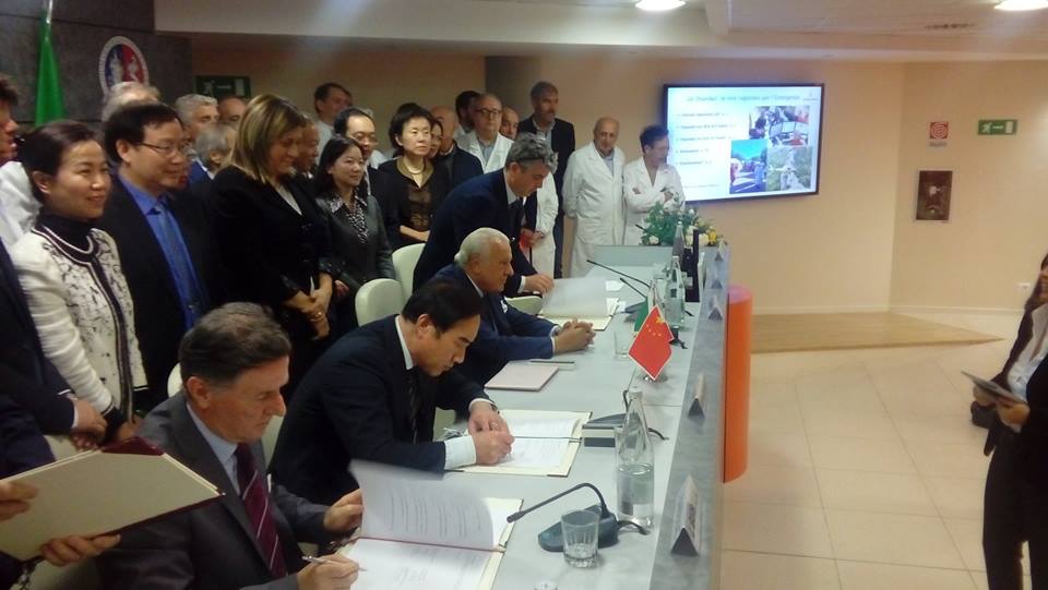 COOPERAZIONE UMBRIA CINA: SOTTOSCRITTO MEMORANDUM SULLA SANITA’.