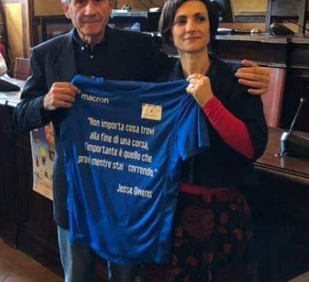 IN COMUNE UNA FESTA A SORPRESA PER I RECORD SPORTIVI DEL MARCIATORE ORVIETANO, ROMOLO PELLICCIA.