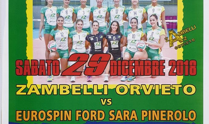ZAMBELLI ORVIETO IN ANTICIPO PER I BOTTI DI FINE ANNO CONTRO PINEROLO.