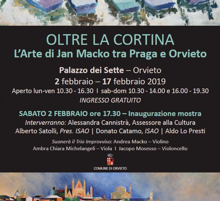 “OLTRE LA CORTINA, L’ARTE DI JAN MACKO TRA PRAGA E ORVIETO” IN MOSTRA A PALAZZO DEI SETTE DI ORVIETO