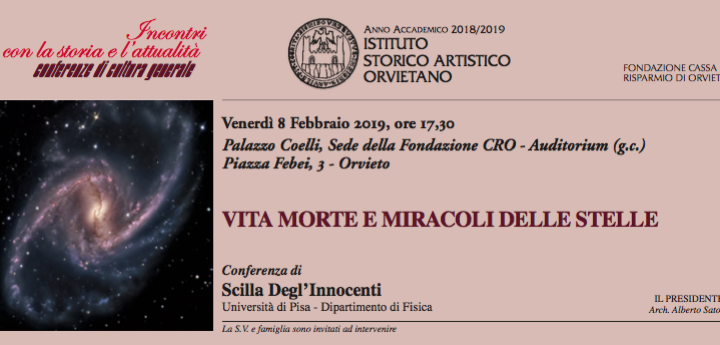 UNIVERSO: IL PROSSIMO TEMA DELLE CONFERENZE ISAO