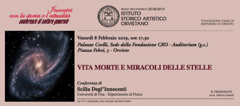 UNIVERSO: IL PROSSIMO TEMA DELLE CONFERENZE ISAO