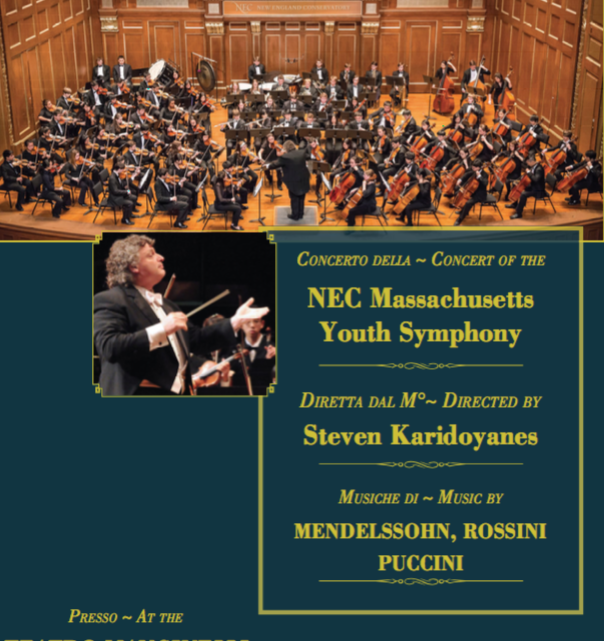 CONCERTO DELL’ORCHESTRA GIOVANILE DEL CONSERVATORIO DI BOSTON