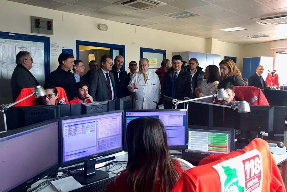VISITA DEL SOTTOSEGRETARIO COLETTO AGLI OSPEDALI DI PERUGIA E FOLIGNO.