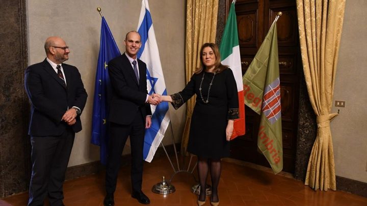 A PALAZZO DONINI L’AMBASCIATORE DI ISRAELE, OFER SACHS