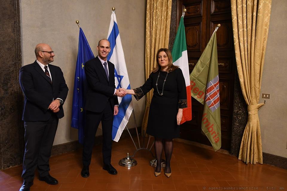 A PALAZZO DONINI L’AMBASCIATORE DI ISRAELE, OFER SACHS