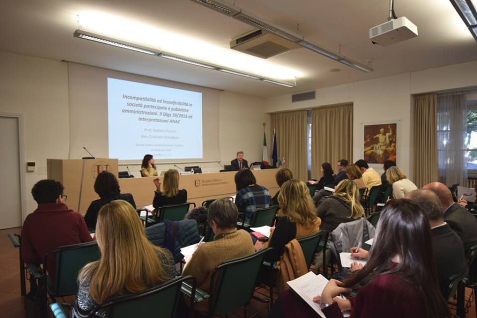 INCARICHI IN SOCIETA’ PARTECIPATE, CORSO A VILLA UMBRA.