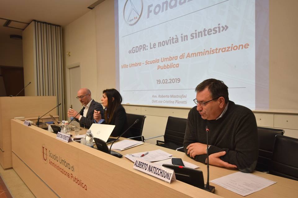 NUOVO REGOLAMENTO PRIVACY, VILLA UMBRA ISTITUIRA’ FORUM.