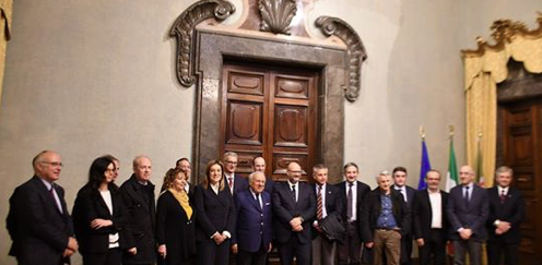 PRESIDENTE MARINI E ASSESSORE BARDOLINI RICEVONO A PALAZZO DONINI SENATO ACCADEMICO UNIVERSITÀ’ DI PERUGIA
