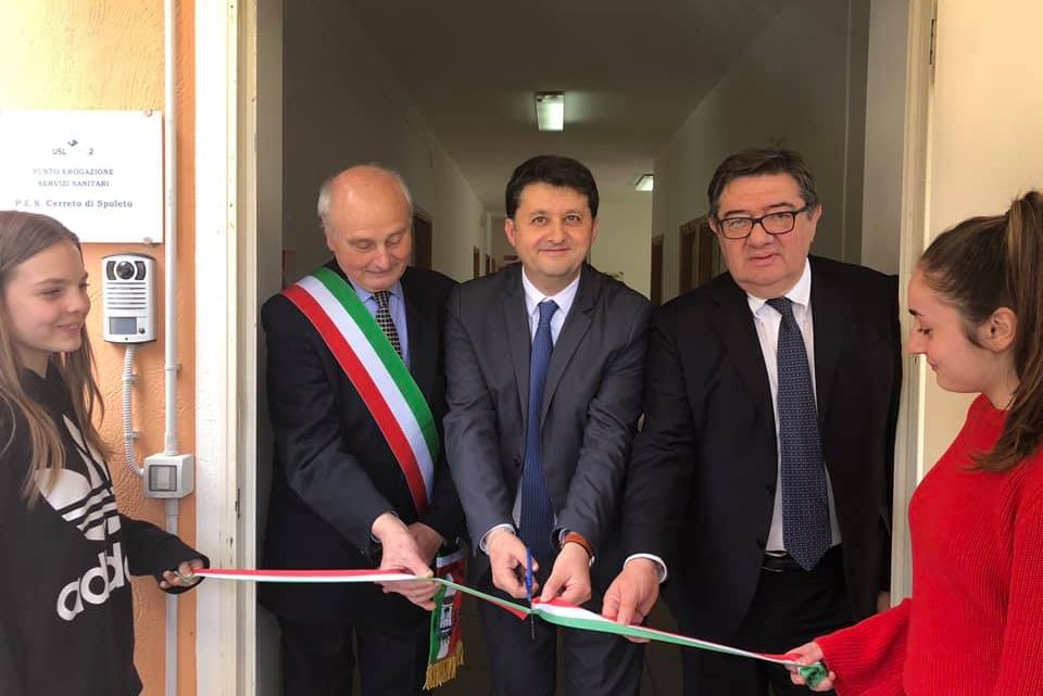 ASSESSORE BARBERINI INTERVIENE ALL’INAUGURAZIONE DEL NUOVO PUNTO SERVIZI DELL’USL UMBRIA 2
