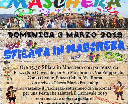 DOMENICA 3 MARZO C’E’ “ORVIETO IN MASCHERA”.