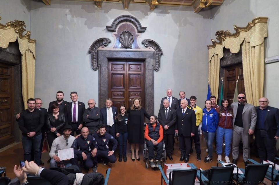 A PALAZZO DONINI GLI AMBASCIATORI DELLO SPORT PER L’UMBRIA