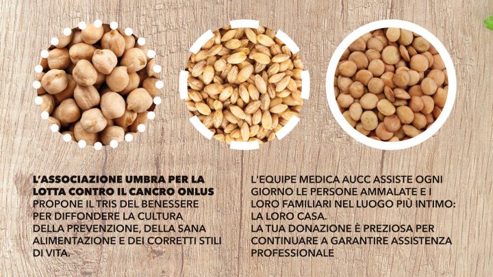 IL TRIS DEL BENESSERE – L’AUCC LANCIA LA NUOVA CAMPAGNA DI RACCOLTA FONDI PER FINANZIARE L’ASSISTENZA ONCOLOGICA DOMICILIARE