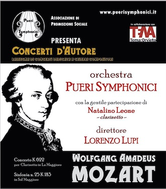AL TEATRO MANCINELLI CONCERTO DELL’ORCHESTRA “PUERI SYMPHONICI” DEDICATO A W.A.MOZART