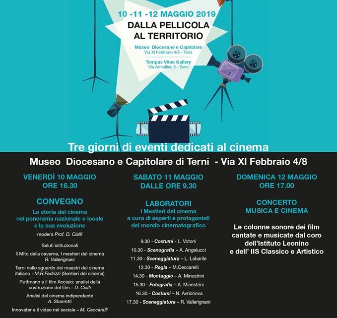 DALLA PELLICOLA AL TERRITORIO: TRE GIORNI DI EVENTI DEDICATI AL CINEMA