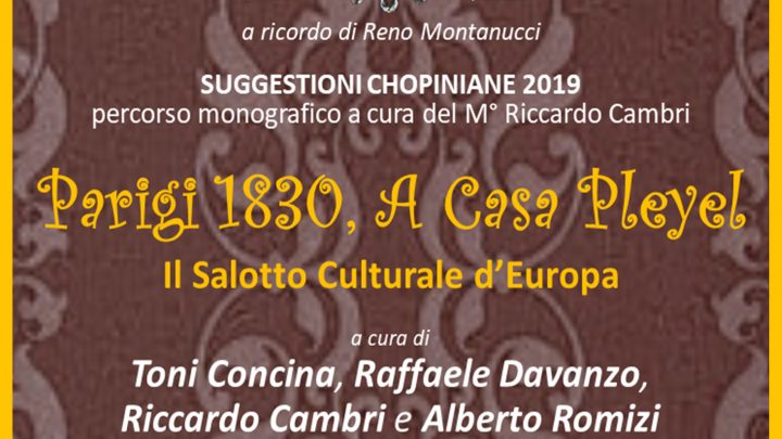 “SUGGESTIONI CHOPINIANE 2019”: PER UNA SERA IL CAFFE’ MONTANUCKCI RIVIVE L’ATMOSFERA OTTOCENTESCA DEL SALOTTO PARIGINO DI CASA PLEYEL